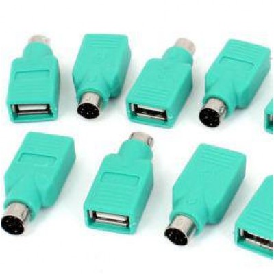 Переходник адаптер USB гнездо в ps/2 штекер (клав., мышка)