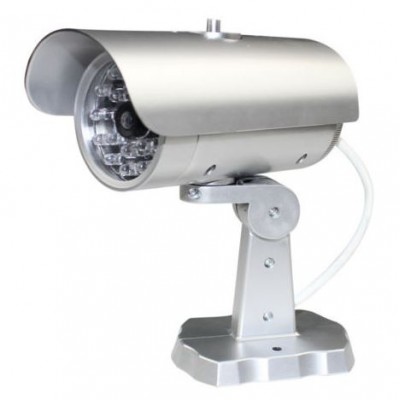 Муляж камеры видеонаблюдения наружная серая