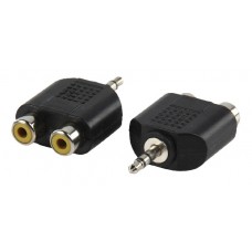 Переходник 3.5 миниджек штекер - 2RCA гнездо