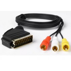Кабель Scart - 3RCA 1.2m