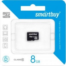 MicroSD 8Gb SmartBuy class10 SB8GBSDCL10-01