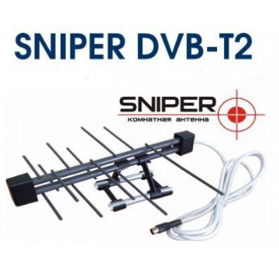 Антенна комнатная с усилителем Sniper / Eurosky