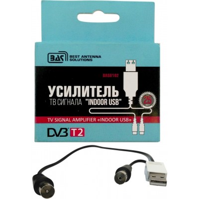 Усилитель антенный TV Indoor USB T2 BAS