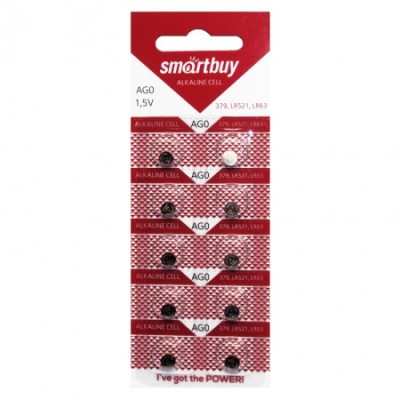 батарейка AG0 LR521 379 CR521W smartbuy
