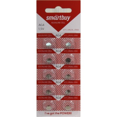 батарейка AG4 377 LR626 LR66 smartbuy