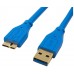 Кабель micro USB 3.0  тип B SmartBuy 1.8m K-750-100