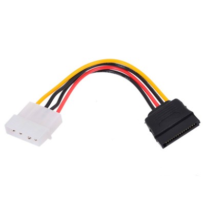 Кабель SATA питание (molex штек - sata гнездо)