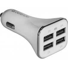 Зарядное автомобильное азу usb 4x Defender UCA-05 8a