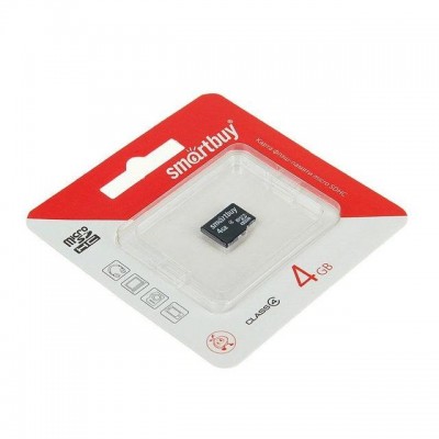 MicroSD 4Gb SmartBuy class10 SB4GBSDCL10-01