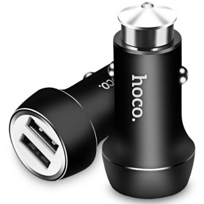 Зарядное автомобильное азу usb 2x Hoco Z7 2.4A
