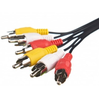 Кабель 3RCA - 3RCA Gold 1m