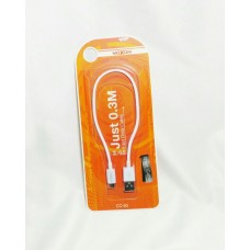 Кабель Micro USB Moxom CC-50 0.3m 2.4A