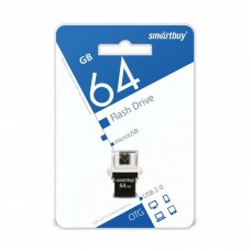 Флешка USB 64Gb + micro Smartbuy POKO