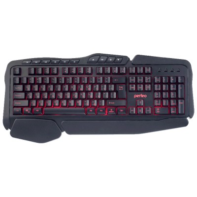Клавиатура LED USB Perfeo Strike PF_A4390 с подсветкой