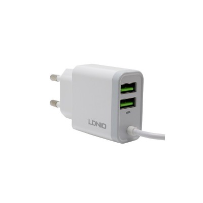 Зарядное сетевое сзу usb 2x LDNIO A321 3.1A +i5