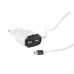 Зарядное сетевое сзу usb 2x Китай 1.5A + micro 2in1