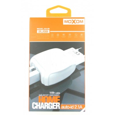 Зарядное сетевое сзу USB 2x Moxom KH-69 + micro