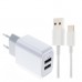 Зарядное сетевое сзу usb 2x Joyroom CA-28 2A + micro