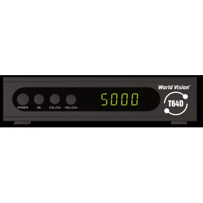 Ресивер DVB-T2/C World Vision T64D с кабельным тв и интернет