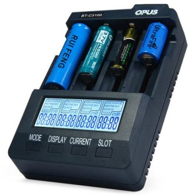 Зарядное сетевое для батарей 18650x4 Opus BT-C3100