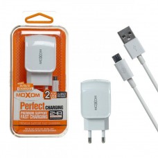 Зарядное сетевое сзу USB 2x Moxom KH-25 + micro