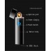 Зажигалка Usb металл Сенсор кнопка + LED узкая