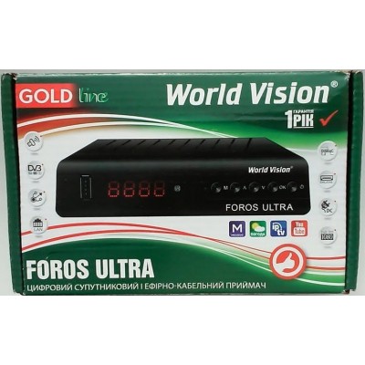 Ресивер DVB-T2/C спутник World Vision Foros Ultra