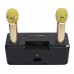 Колонка Bluetooth SDRD MP3 караоке 2 микрофона SD-301 черная