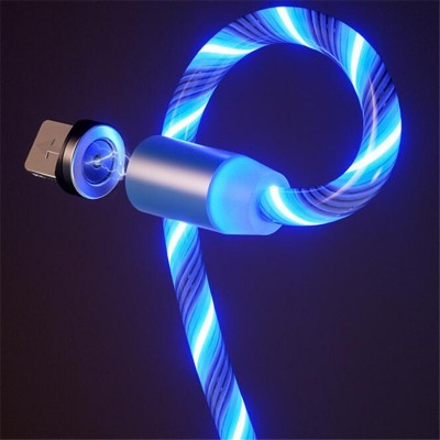 Кабель USB Type-C магнитный 360 X-Cable LED светящ