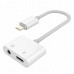 Переходник для Apple lightning - 3.5 гнездо aux+питание J-009 Переходник для Apple lightning - 3.5 гнездо aux+питание J-009