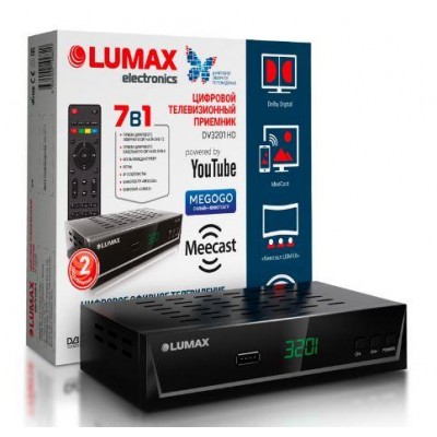 Ресивер DVB-T2/C Lumax DV3201HD с кабельным тв и интернет
