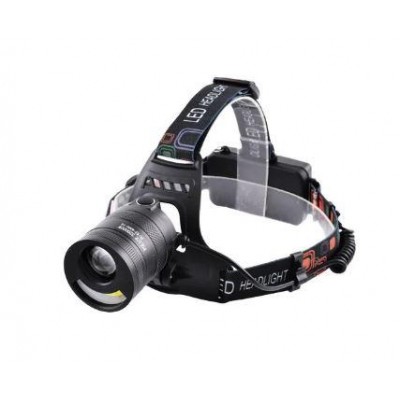 Фонарик налобный Boruit круглый T6 zoom + COB