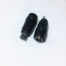 Переходник гнездо 5.5/2.5 - штекер Micro usb