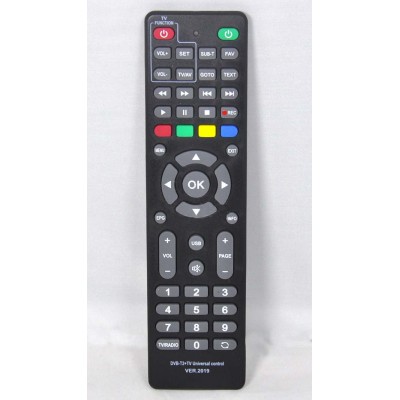 Пульт универсал для T2 тюнеров DVB-T2+TV ver.2019 H0035908