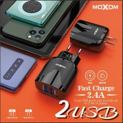 Зарядное сетевое сзу USB 2x Moxom HC-30 + micro