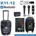 Колонка Bluetooth MP3 караоке 2 микрофона K11-12