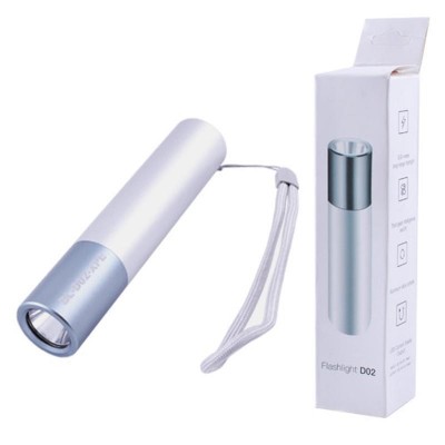Фонарик D02 micro USB зум