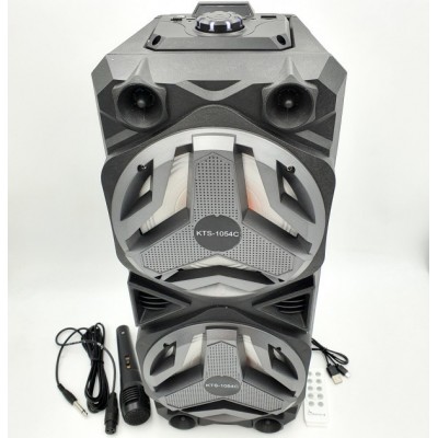 Колонка Bluetooth MP3 FM караоке с микрофоном KTS-1054