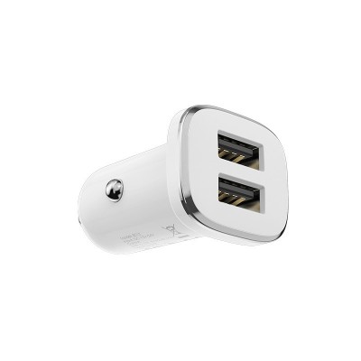 Зарядное автомобильное АЗУ Borofone BZ12 2usb 2.4a белый