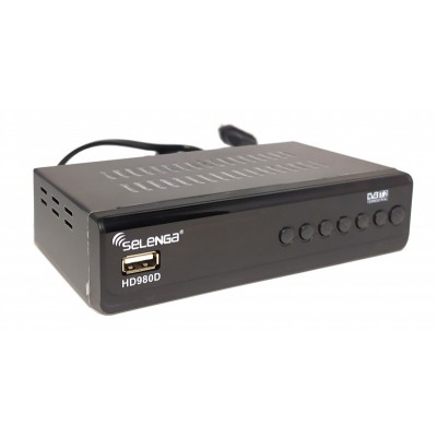 Ресивер DVB-T2/C Selenga HD980D с кабельным тв и интернет