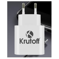 Зарядное сетевое сзу usb 3x Krutoff CH-20+Type-C