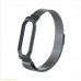 Ремешок металл для фитнес браслета Miband 5, черный