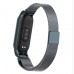 Ремешок металл для фитнес браслета Miband 5, черный