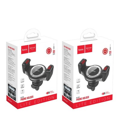 Держатель для телеф в вентиляцию с беспров зарядкой Hoco S1
