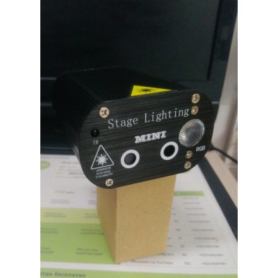 Лазерный проектор Mini Laser Stage Light + LED с пультом