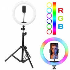 Селфи лампа кольцевая MJ33 RGB