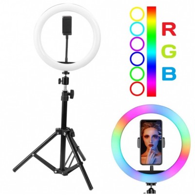 Селфи лампа кольцевая MJ33 RGB
