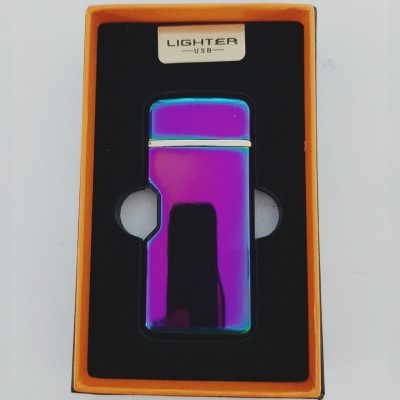 Зажигалка Usb металл Выемка под палец