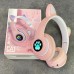 Наушники bluetooth Cat P33M с ушками LED черный