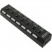 Хаб USB 3.0 7 порт с выключ SBHA-7307 черный